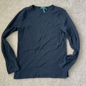 Lauren Ralph Lauren Black long-sleeve T-shirt